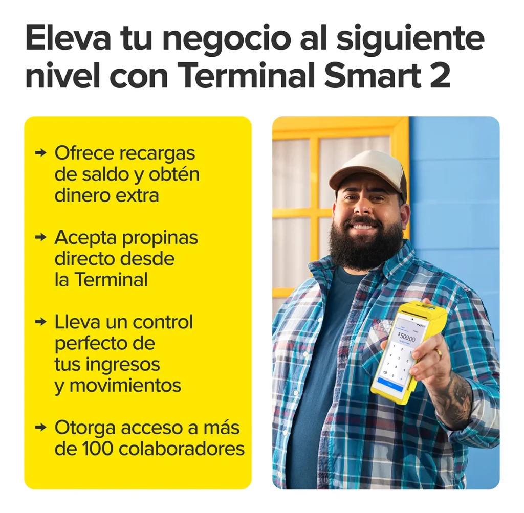 Terminal Point Smart Mercado Pago color amarillo